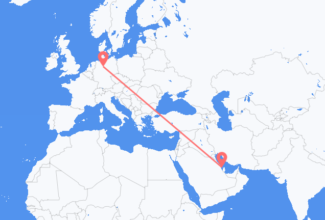 Vuelos de Isla de Baréin a Hannover