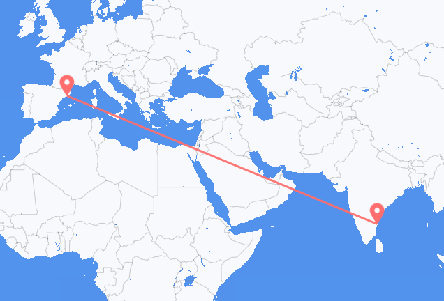 Vols de Chennai pour Barcelone