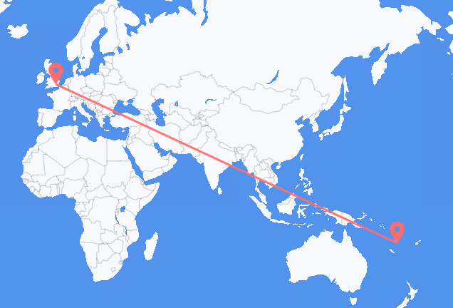 Flyg från Port Vila till London