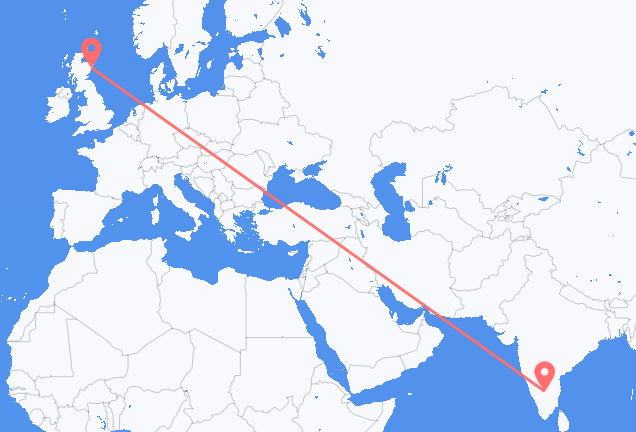 Flug frá Bengaluru til Aberdeen