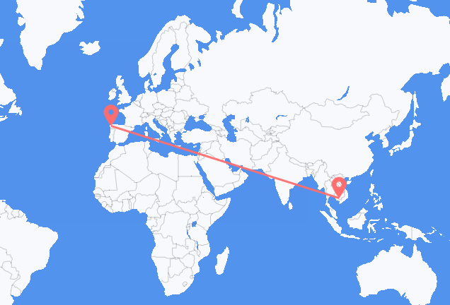 Vols de Phnom Penh vers Saint-Jacques-de-Compostelle