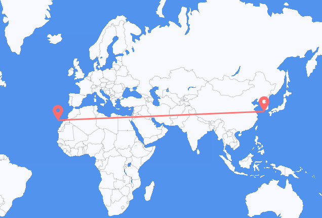 Flyreiser fra Jeju City, til Tenerife