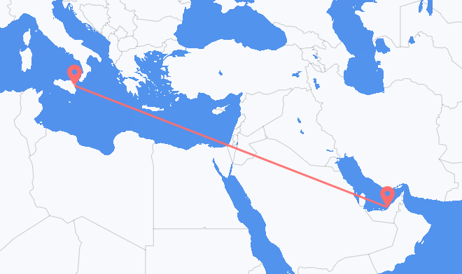 Vols d’Abu Dhabi pour Catane