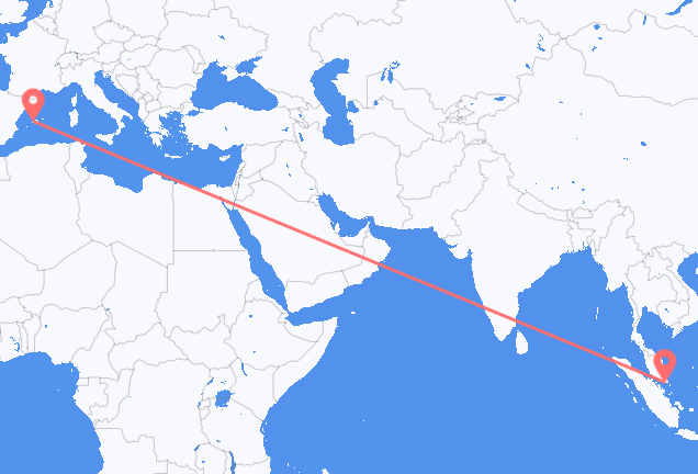 Flyg från Singapore till Palma