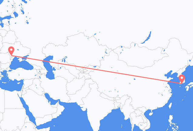 Voli da Yeosu, Corea del Sud to Chișinău, Moldavia