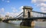 Photo of Széchenyi Chain Bridge in Budapest.