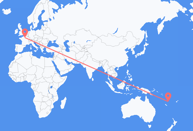 Flyg från Port Vila till Paris