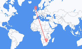 Flyg från Sydafrika till England