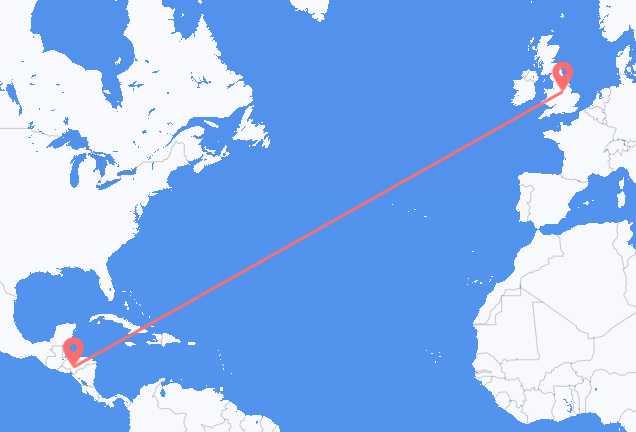 Flyrejser fra Tegucigalpa til Nottingham