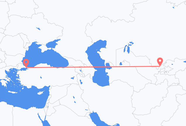 Flyg från Tasjkent till Istanbul