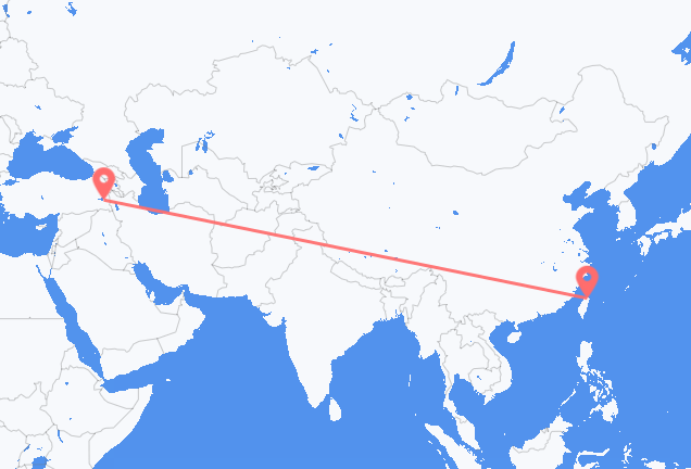 เที่ยวบินจาก ไทเป ไปยัง วาน