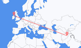 Flüge von Afghanistan nach Nordirland