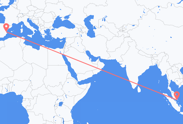 Flyg från Singapore till Valencia