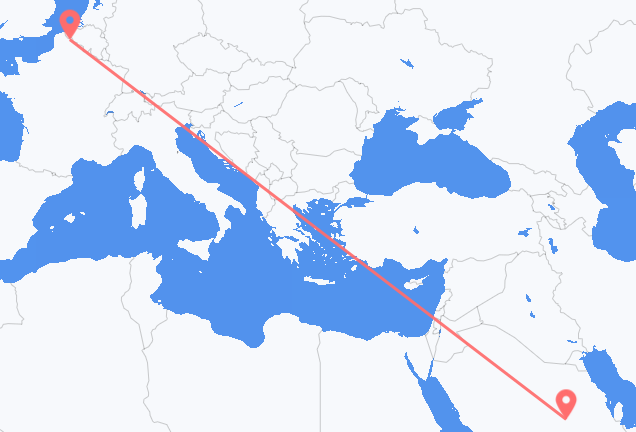 Vuelos de Riad a Lille