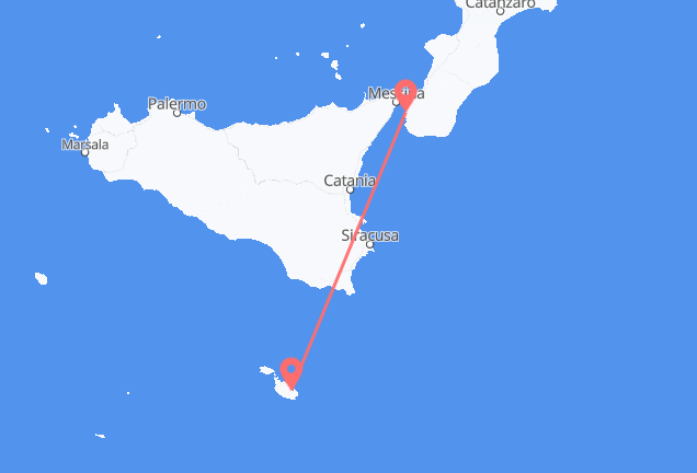 발레타 출발, 레지오 칼라브리아 도착 항공편