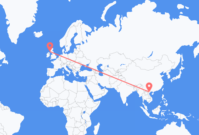 베트남 하노이에서 출발해 스코틀랜드 캠벨타운으로(으)로 가는 항공편