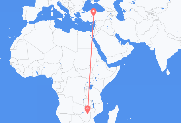 Vols d’Harare pour Nevşehir