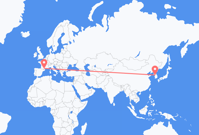 Flüge von Seoul, Südkorea nach Carcassonne, Frankreich