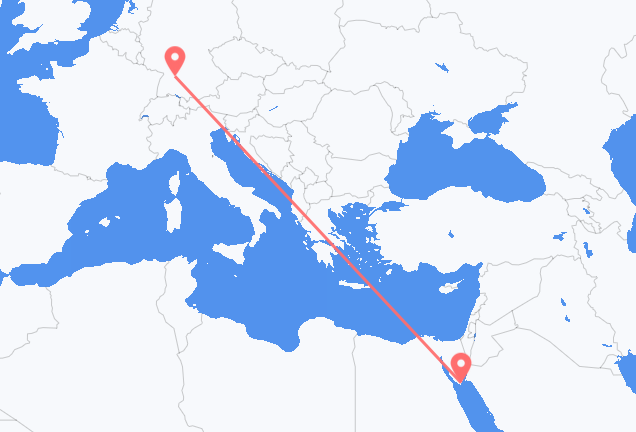 Flyreiser fra Sharm El Sheikh, til Stuttgart