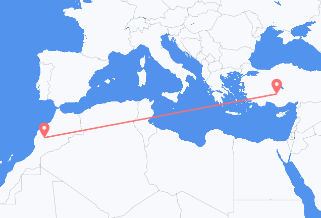 Flüge von Marrakesch, nach Konya