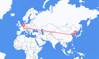 从大邱飞往斯特拉斯堡的航班
