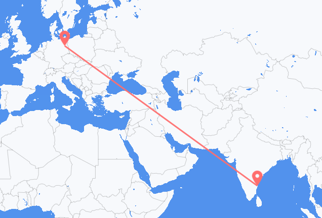 Vols de Chennai pour Berlin