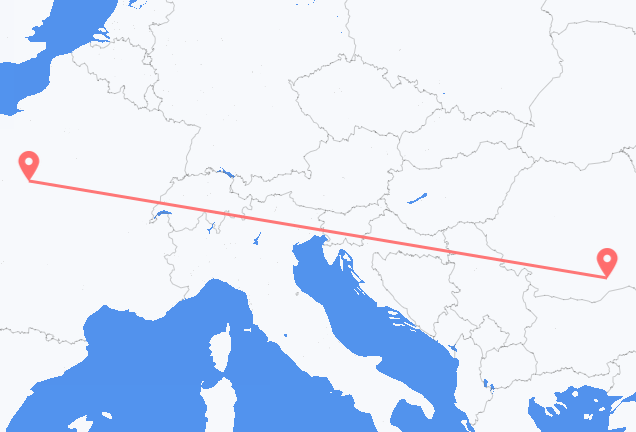 루마니아 부카레스트에서 출발해 프랑스 투어에(으)로 가는 항공편