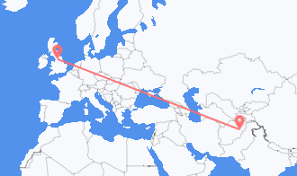 Flüge von Afghanistan nach England