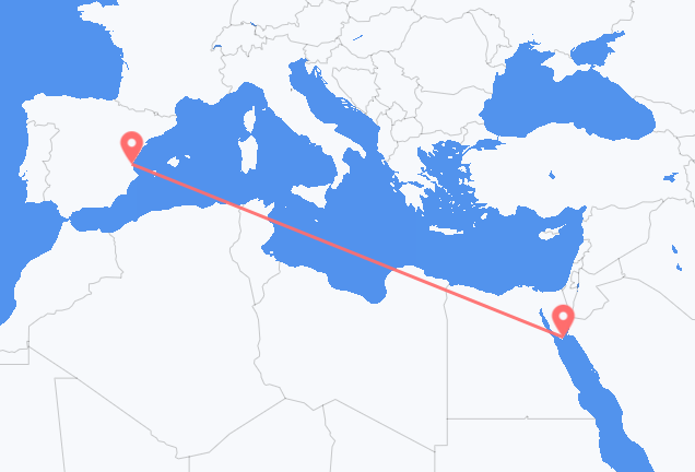 Рейсы из Шарм-эль-Шейха в Валенсию