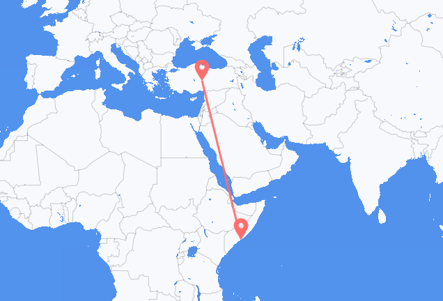 Voli da Mogadiscio a Kayseri