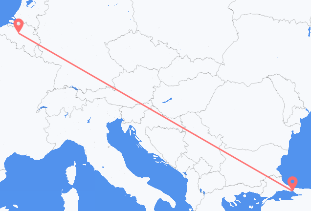 Vuelos de Bruselas a Estambul