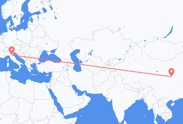 Flüge aus Xi'an, nach Bologna