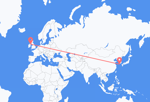 Flyreiser fra Jeju City, til Belfast