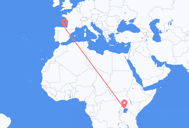 Vols d’Entebbe pour Bilbao
