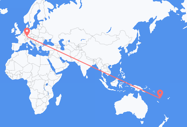 Flyg från Port Vila till Stuttgart