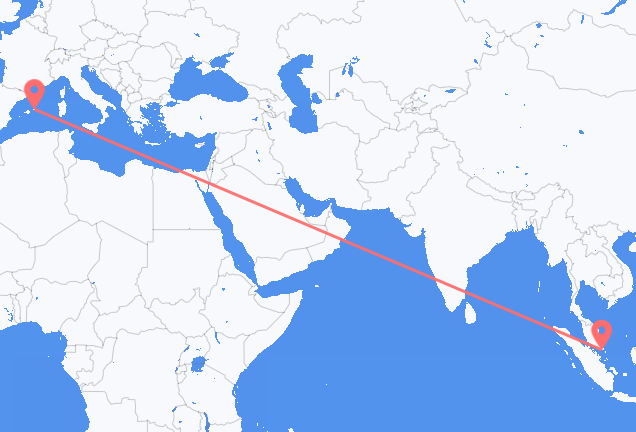 Flyg från Singapore till Mahon