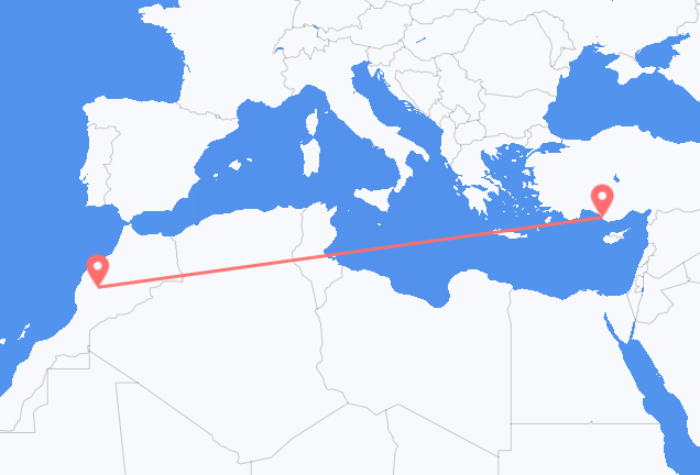 Flüge von Marrakesch, nach Gazipaşa