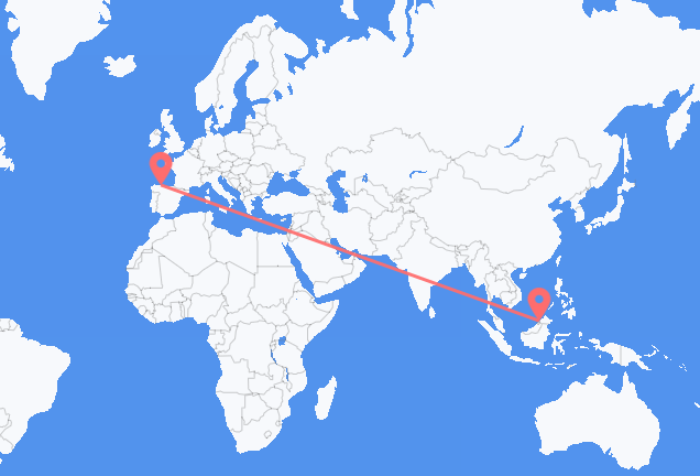 Vuelos de Bandar Seri Begawan a Santiago del Monte