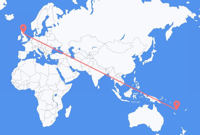 Flyg från Port Vila till Edinburgh