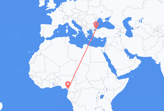 Flyg från Douala till Istanbul