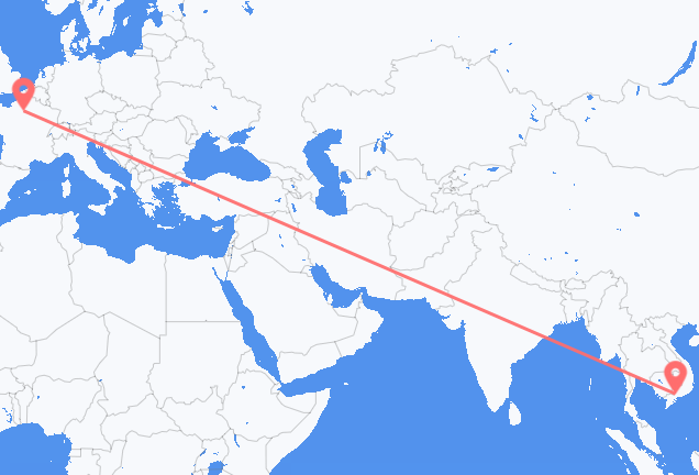 ホーチミン市からパリ行きのフライト