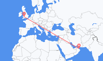 Vols d’Oman vers le Pays de Galles