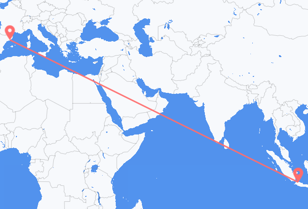 Flüge von Jakarta, nach Barcelona