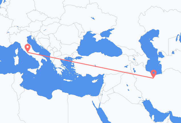 Vols de Téhéran pour Rome