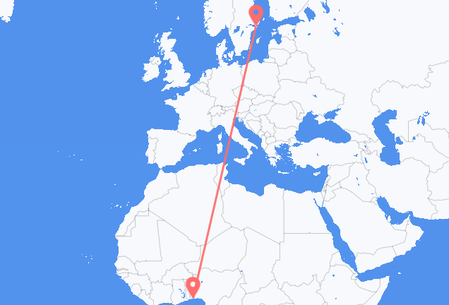 Flyrejser fra Cotonou til Stockholm