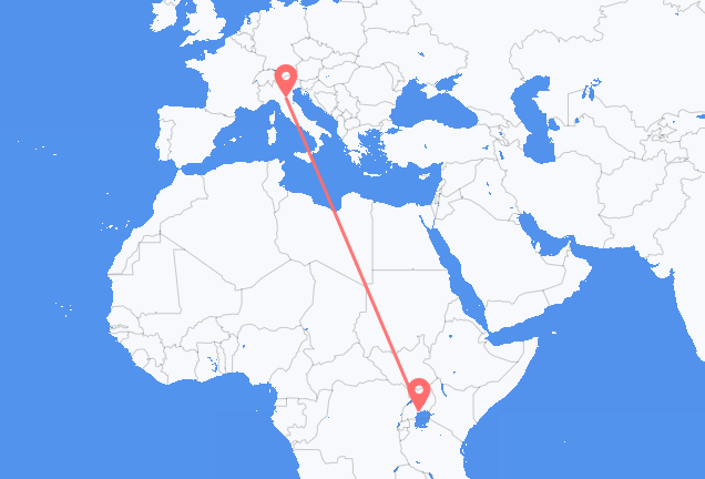 Flyg från Entebbe till Bologna