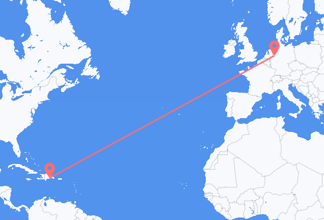 Vols de Saint-Domingue vers Münster