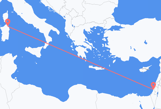 Flyrejser fra Tel Aviv til Olbia