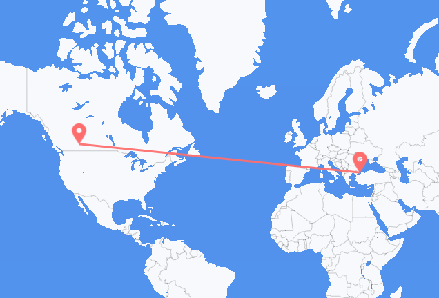 Flyrejser fra Calgary til Istanbul