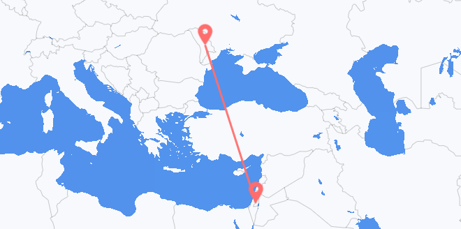 Flyrejser fra Israel til Moldova